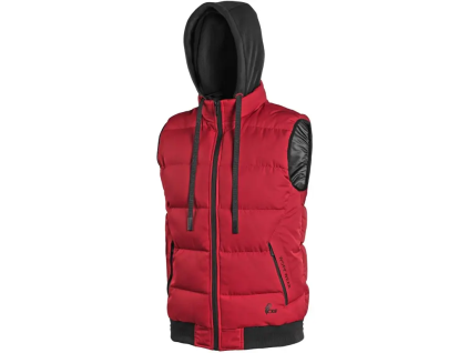 CANIS CXS RENO Pánská zimní vesta červená (Velikost 3XL)