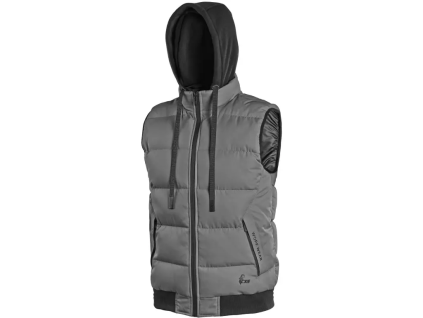 CANIS CXS RENO Pánská zimní vesta šedá (Velikost 4XL)
