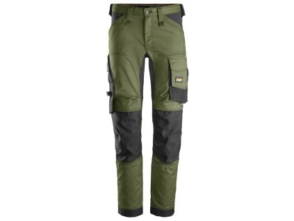 SNICKERS WORKWEAR AllroundWork Pracovní kalhoty stretch khaki (Velikost 60)