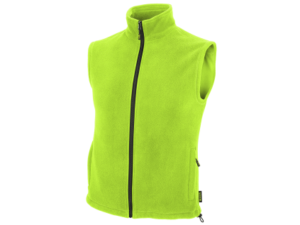 BENNON Fleecová vesta hi-vis zelená (Velikost 4XL)
