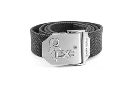 59 canis cxs navah opasek textilni 125 cm s kovovou sponou cerna