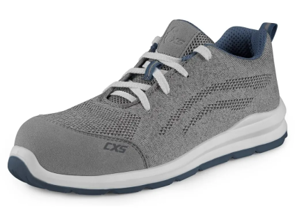 CANIS CXS TEXLINE 4ENVI BLUE S1PS - Bezpečnostní polobotka s textilním svrškem GreenUp® šedo-modrá (Velikost 48)