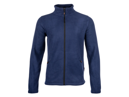 BENNON FLEECE SWEATSHIRT DARK BLUE – Fleecová mikina na zip pánská modrá (Velikost 4XL)