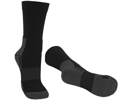 BENNON MERINO TREK SOCK BLACK - Merino ponožky černé (Velikost 48)
