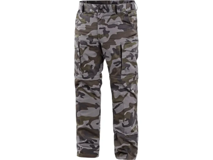 CANIS CXS CAMO - Pánské kalhoty s odepínacími nohavicemi 2 v 1 - Maskáčové (Velikost 64)