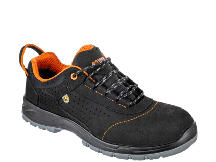 BENNON NUX S1PS ESD NM Low - Pracovní boty S1PS extra prodyšné - černo-oranžové (Velikost 48)