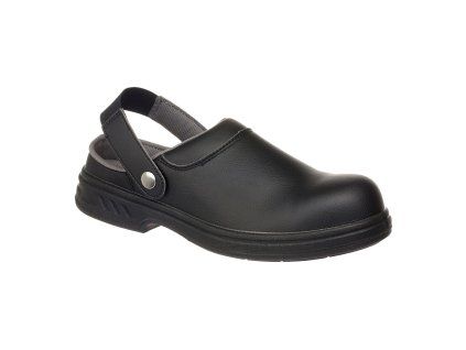 PORTWEST STEELITE SAFETY CLOG SB AE WRU FW82 - Bezpečnostní sandál S1P - černá (Velikost 49)