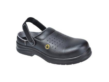PORTWEST COMPOSITELITE ESD PERFORATED SAFETY SB AE FC03 - Bezpečnostní polobotka S1 - černá (Velikost 36)