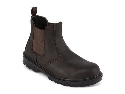 PORTWEST STEELITE DEALER S1P FW51 - Bezpečnostní kotníková obuv S1P - hnědá (Velikost 48)