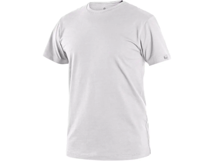 CANIS CXS NOLAN - Pánské bavlněné tričko s krátkým rukávem - bílé (Velikost 3XL)