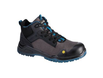 PORTWEST GIRDER MID BOOT S3S SR FO FE01 - Kompozitní kotníková bota S3S ESD – černo–modrozelená (Velikost 38)