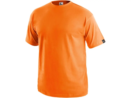 CANIS CXS DANIEL - Pánské tričko s krátkým rukávem 100% bavlna - oranžové (Velikost 3XL)