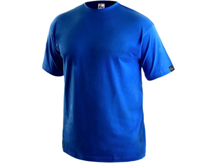 CANIS CXS DANIEL - Pánské tričko s krátkým rukávem 100% bavlna - středně modré (Velikost 7XL)
