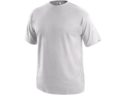 CANIS CXS DANIEL - Pánské tričko s krátkým rukávem 100% bavlna - světle šedé (Velikost 3XL)
