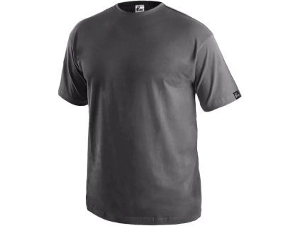 CANIS CXS DANIEL - Pánské tričko s krátkým rukávem 100% bavlna - zinkové šedé (Velikost 3XL)