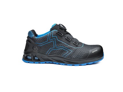 BASE K-JUMP S1 PS SC HRO FO SR B1005 - Bezpečnostní polobotka S1 BOA - černo-modrá (Velikost 48)