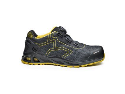 BASE K-JUMP S1 PS SC HRO FO SR B1005 - Bezpečnostní polobotka S1 BOA - černo-žlutá (Velikost 48)