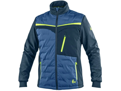 CANIS CXS NAOS - Pánská hybridní bunda se zateplením Sorona® - modrá (Velikost 3XL)