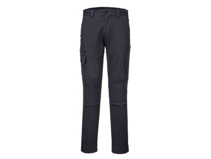 PORTWEST KX3 CARGO T801 - Strečové slim fit kalhoty - ocelově šedá (Velikost 48)
