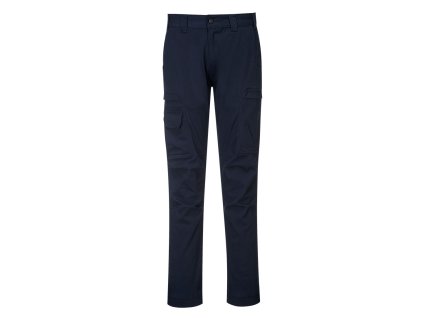 PORTWEST KX3 CARGO T801 - Strečové slim fit kalhoty - modrá (Velikost 48)