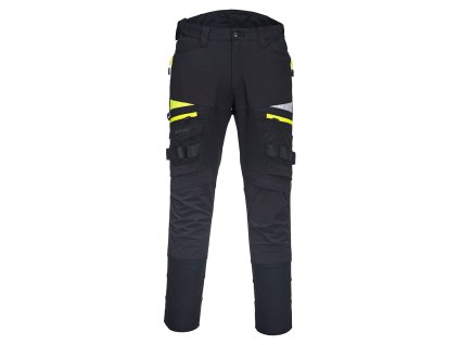 PORTWEST DX4 WORK DX449 - Strečové slim fit montérky - černá (Velikost 42)