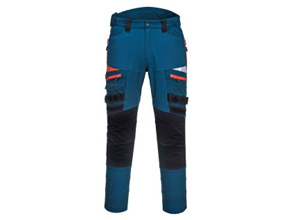 PORTWEST DX4 WORK DX449 - Strečové slim fit montérky - modrá metro (Velikost 48)