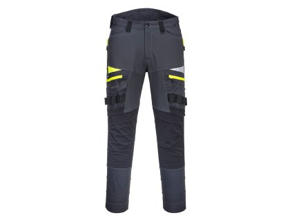 PORTWEST DX4 WORK DX449 - Strečové slim fit montérky - ocelově šedá (Velikost 48)