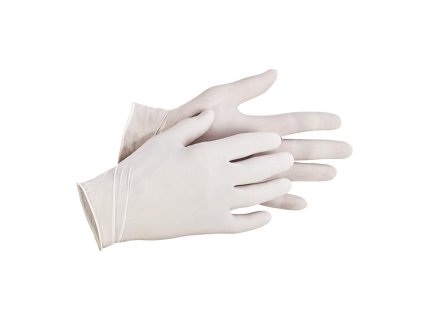 Cerva Rukavice LOON jednorázové latexové pudrované 1 box/100 ks (Velikost XL)