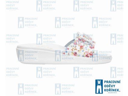 Obuv Fussbett FIORATO jednopáskový květinový dámský hladký pantofel (Velikost 41)