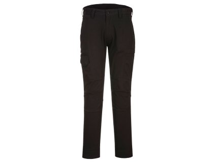 PORTWEST KX3 CARGO T801 - Strečové slim fit kalhoty - černá (Velikost 48)
