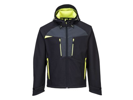 PORTWEST DX474 - Nepromokavá prodyšná softshellová bunda ripstop - černá (Velikost 3XL)