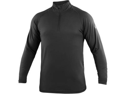 CANIS CXS MALONE - Funkční triko s dlouhým rukávem a stojáčkem - černé (Velikost 4XL)