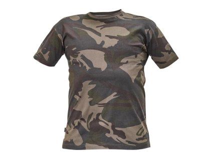 Cerva Tričko CRAMBE pánské maskáčové zelená (Velikost 3XL)