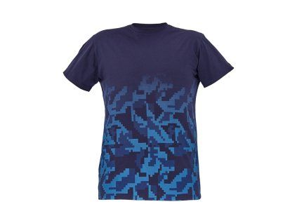 Cerva Tričko pánské s krátkým rukávem NEURUM Camouflage Navy (Velikost 3XL)