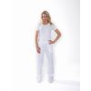 Bílé pracovní kalhoty bavlněné POKORINEK - Bílé (Velikost 3XL)