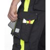 ARDON NEON kalhoty do pasu černá/žlutá H6401 (Velikost 66)