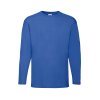 Fruit of the Loom 16.1038 Tričko pánské dlouhý rukáv Royal Blue (Velikost 3XL)