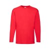 Fruit of the Loom 16.1038 Tričko pánské dlouhý rukáv Red (Velikost 3XL)