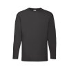 Fruit of the Loom 16.1038 Tričko pánské dlouhý rukáv Black (Velikost 5XL)
