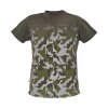 Cerva Tričko pánské s krátkým rukávem NEURUM Camouflage Olivová (Velikost 3XL)