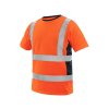 CANIS CXS EXETER výstražné pánské tričko oranžová-modrá (Velikost 3XL)