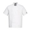 Portwest Rondon Cumbria Chefs C733WHR s krátkým rukávem na patentky bílá (Velikost 4XL)
