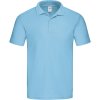Fruit of the Loom 16.3050 – pánská pique polokošile světle modrá (Velikost 3XL)