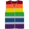 CottonClassics 76.KNAT Bezpečnostní vesta "Pride" duhová (Velikost L/XL)