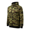 Malfini CAMO ZIPPER C19 pánská mikina maskáčová/zelená (Velikost 3XL)