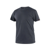 CANIS CXS NOLAN - Pánské bavlněné tričko s krátkým rukávem - antracitové (Velikost 5XL)