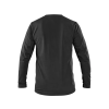 CANIS CXS SIMON - Pánské bavlněné tričko s dlouhým rukávem - černé (Velikost 5XL)