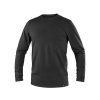 CANIS CXS SIMON - Pánské bavlněné tričko s dlouhým rukávem - černé (Velikost 5XL)
