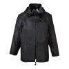 PORTWEST CLASSIC S440 - Nepromokavá lehká bunda do deště s kapucí - černá (Velikost 7XL)