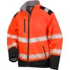 RESULT R476X - Pánská reflexní softshellová bunda Hi-Vis - žlutá (Velikost 4XL)